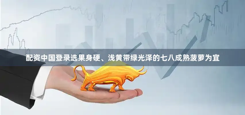 配资中国登录选果身硬、浅黄带绿光泽的七八成熟菠萝为宜